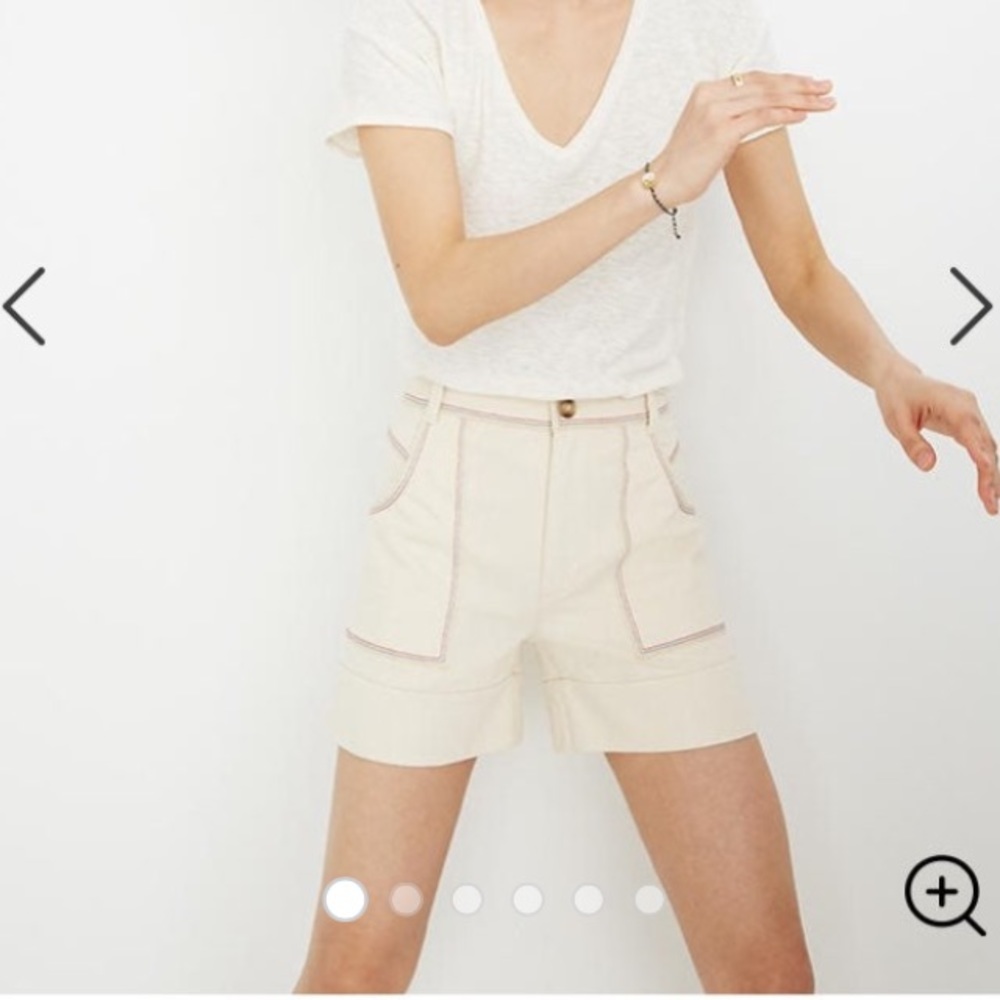 Madewell rainbow stitch Chase shorts